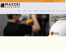 Tablet Screenshot of mazzeielectric.com